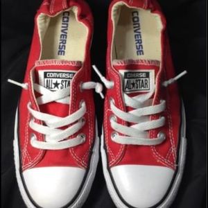 Women’s converse all stars red, size 6.5